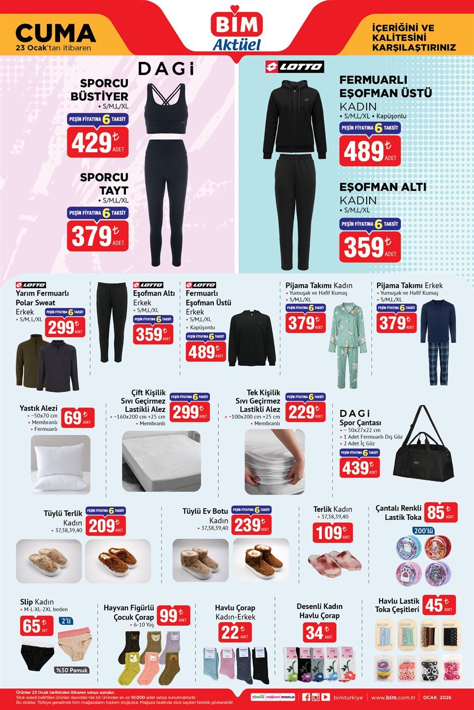 BİM market 23 Ocak indirimli ürünler broşürü sayfa 3