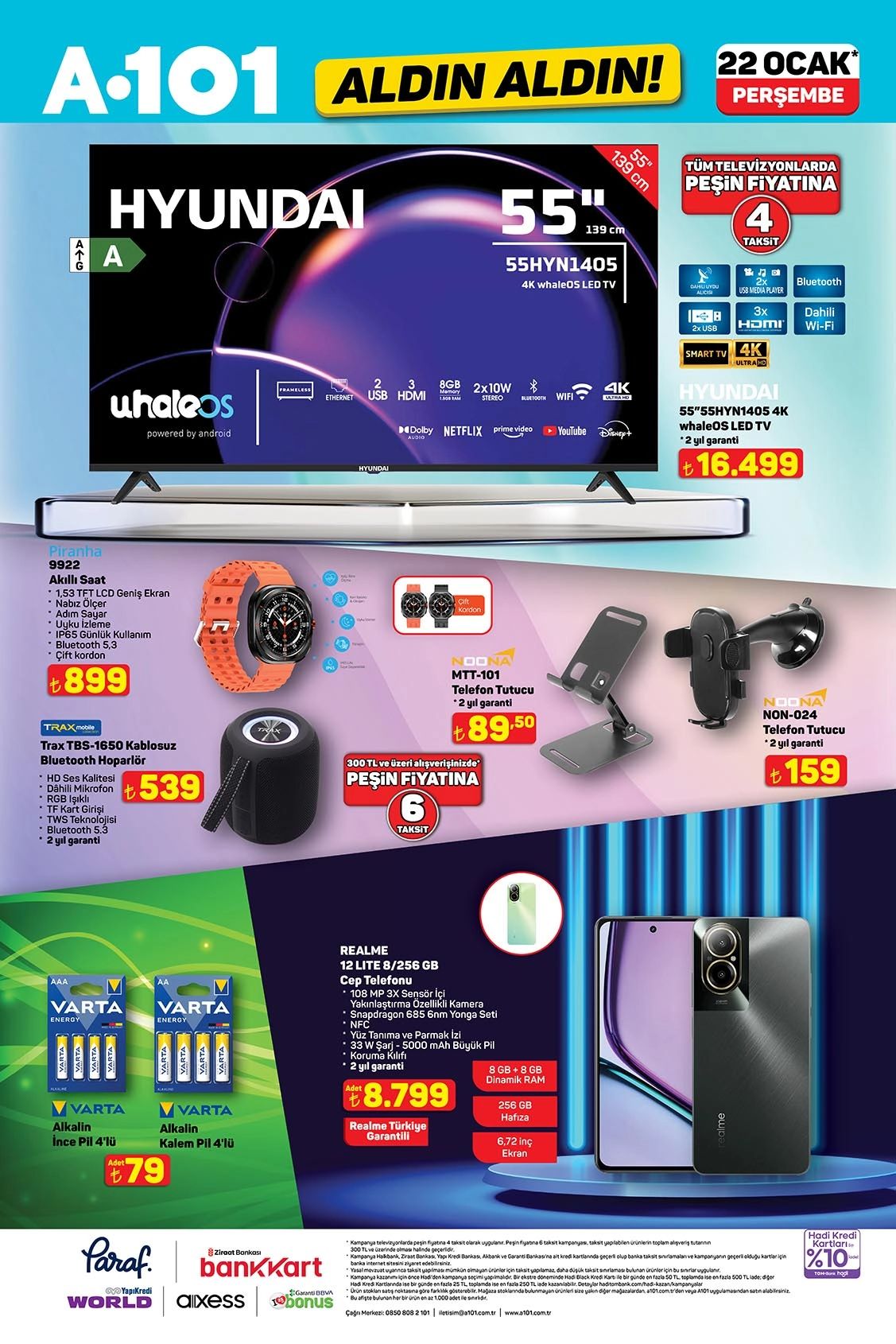A101 market 22 Ocak indirimli ürünler broşürü sayfa 4