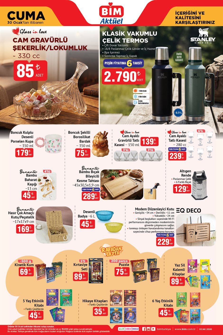 BİM market 30 Ocak indirimli ürünler broşürü sayfa 4