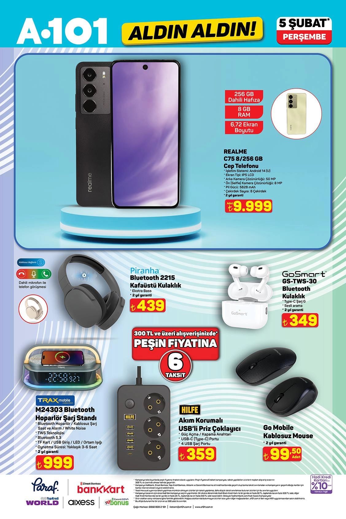 A101 market 05 Şubat indirimli ürünler broşürü sayfa 6